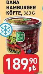 TARIM KREDİ DANA HAMBURGER KÖFTE 360 G TARIM KREDİ DANA HAMBURGER KÖFTE 360 G